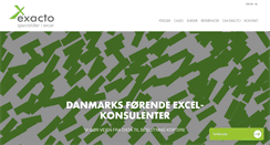 Desktop Screenshot of exacto.dk